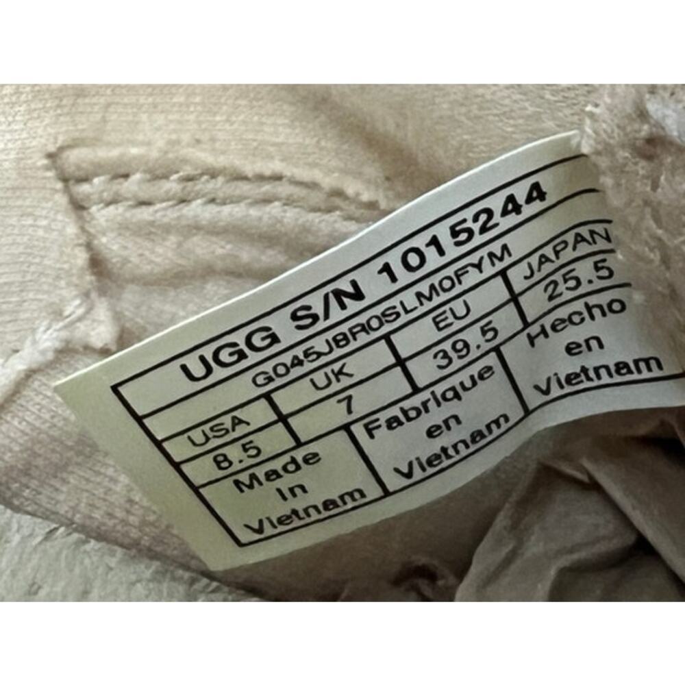 UGG Australia eyan 11 white wall canvas sneakers women's size 8.5 - Picture 6 of 7